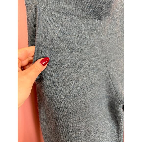 The Reset R Label 100% Wool Cropped Pants Blue Size Medium Pockets - Picture 2 of 4